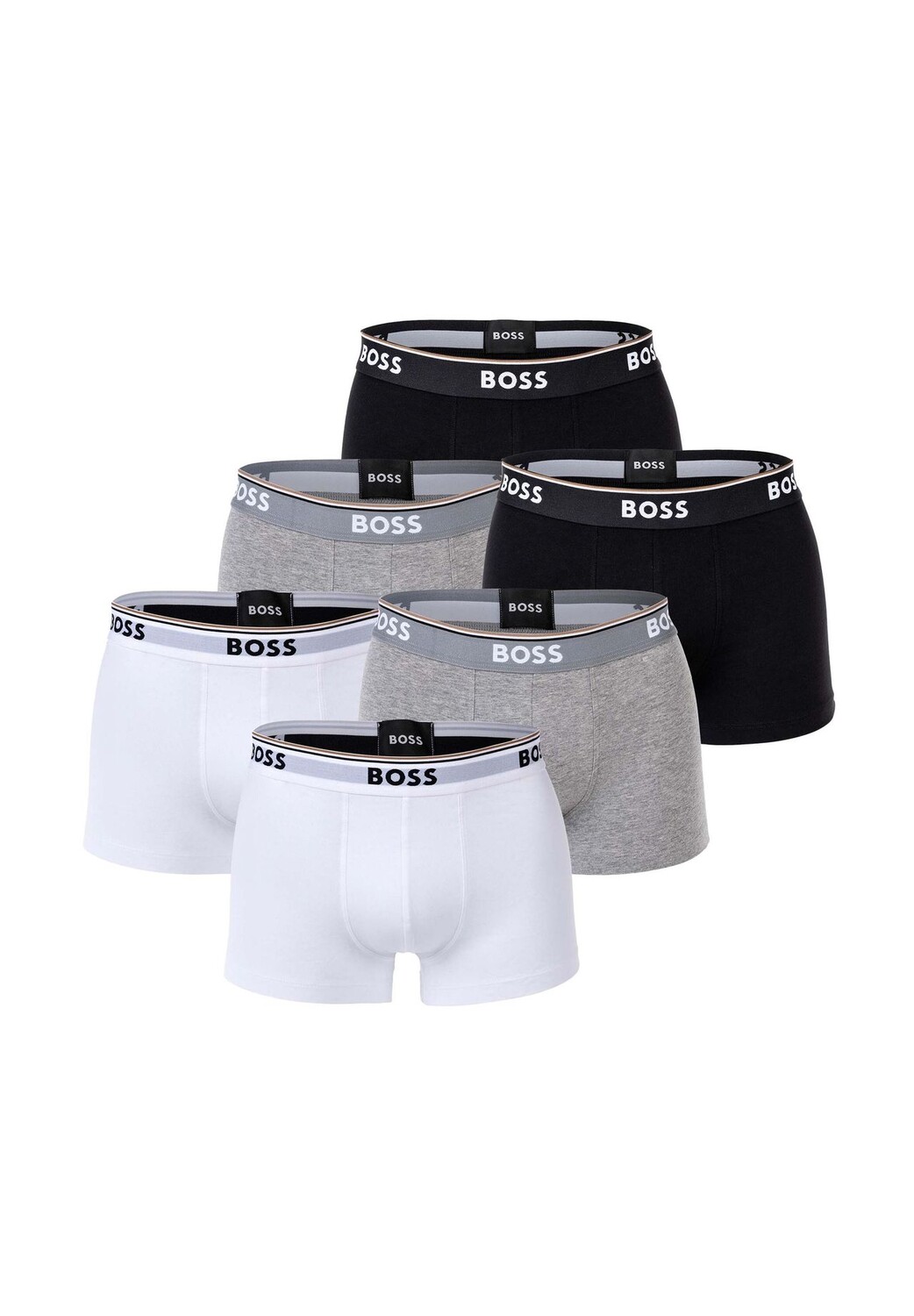 Мужские плавки, 6 шт. в упаковке - 6P Power, шорты-боксеры, хлопок стрейч, логотип, однотонный BOSS, цвет Grau Schwarz
Мужские плавки, 6 шт. в упаковке - 6P Power, шорты-боксеры, хлопок стрейч, логотип, однотонный BOSS, цвет Grau Schwarz
