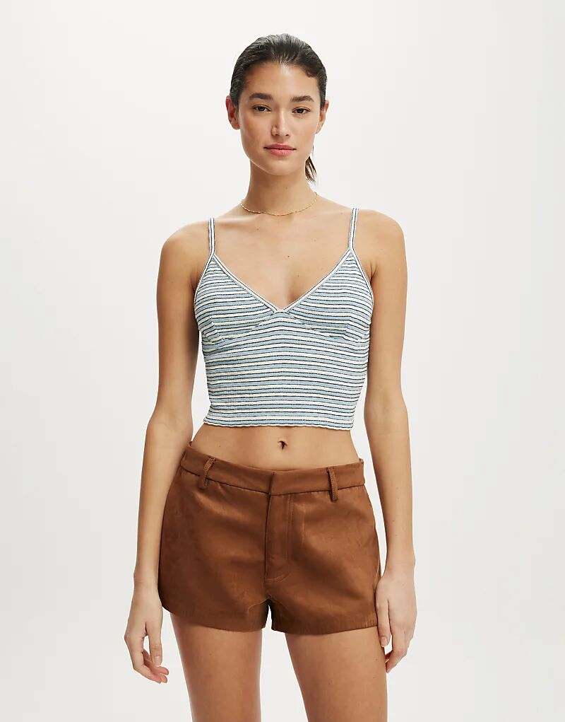 Топ Cotton On Hailey с V-образным вырезом, синий Cotton On
Топ Cotton On Hailey с V-образным вырезом, синий Cotton On