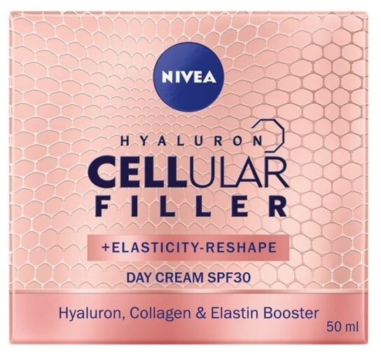 Дневной крем против морщин SPF30 50мл Nivea, Hyaluron Cellular Filler + Elasticity Reshape
Дневной крем против морщин SPF30 50мл Nivea, Hyaluron Cellular Filler + Elasticity Reshape