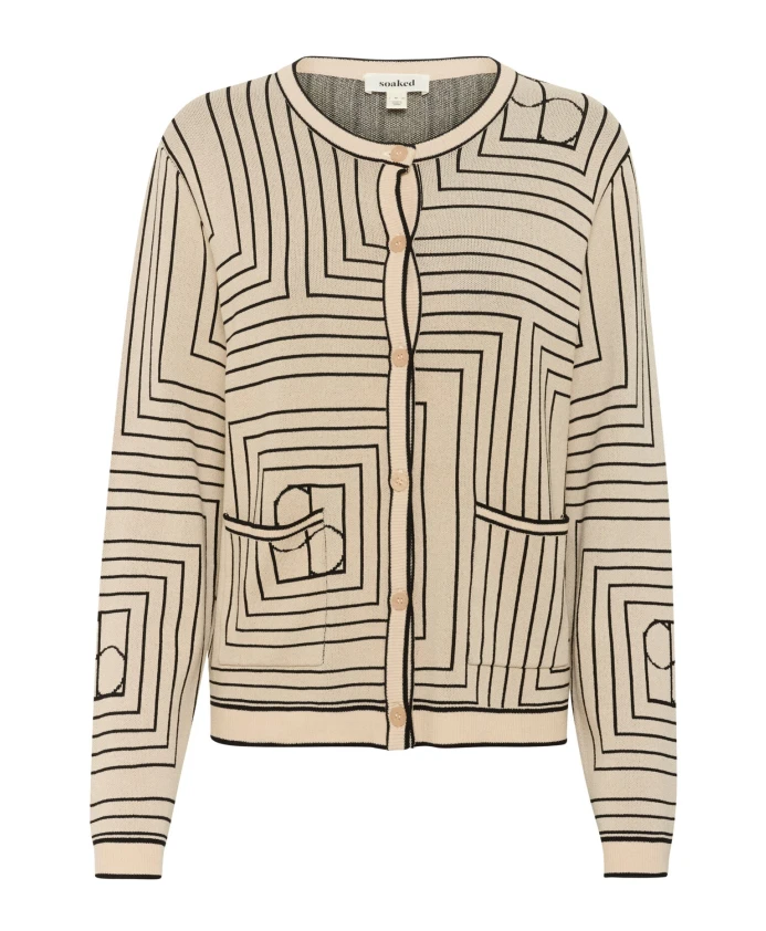 Кардиган с монограммой, цвет овсянка, черный Soaked In Luxury, бежевый
Кардиган с монограммой, цвет овсянка, черный Soaked In Luxury, бежевый