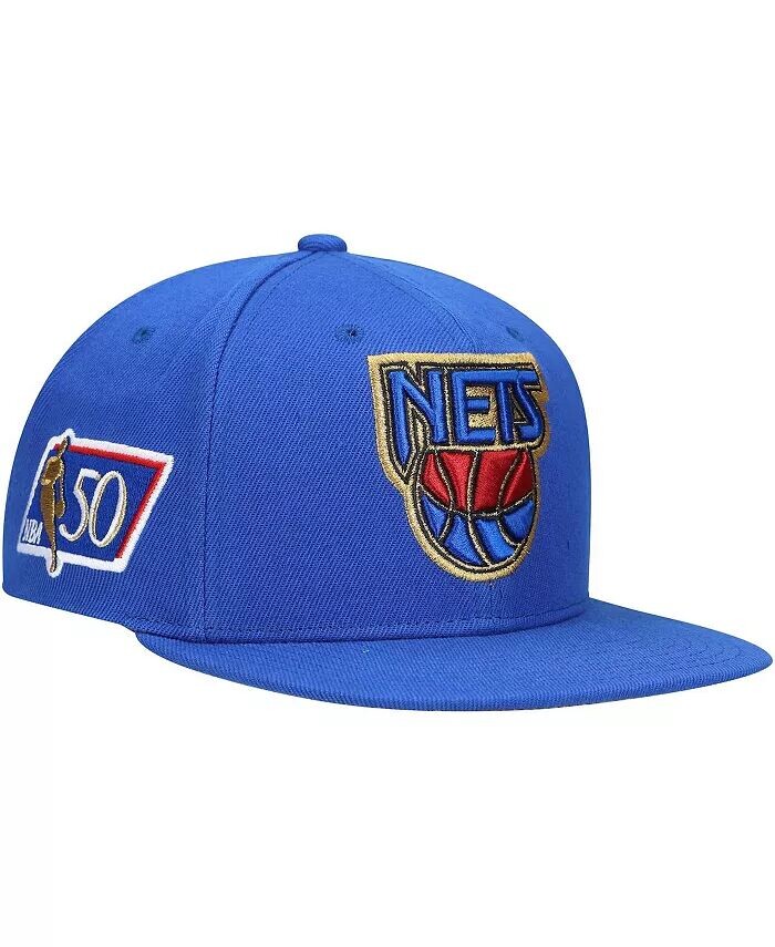 Мужская синяя кепка Snapback к 50-летию New Jersey Nets Mitchell & Ness
Мужская синяя кепка Snapback к 50-летию New Jersey Nets Mitchell & Ness