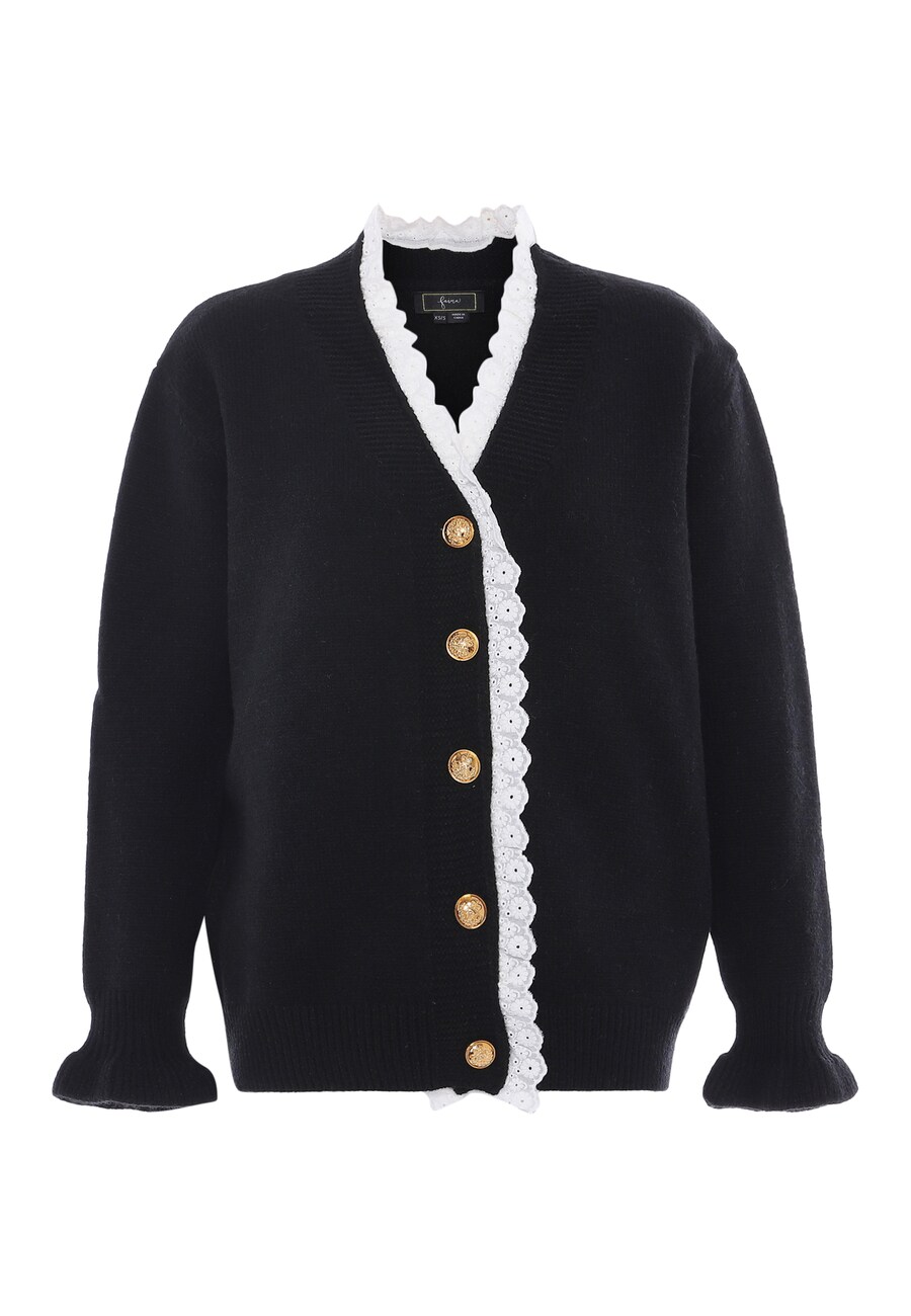Вязаный кардиган faina, черный
Вязаный кардиган faina, черный
