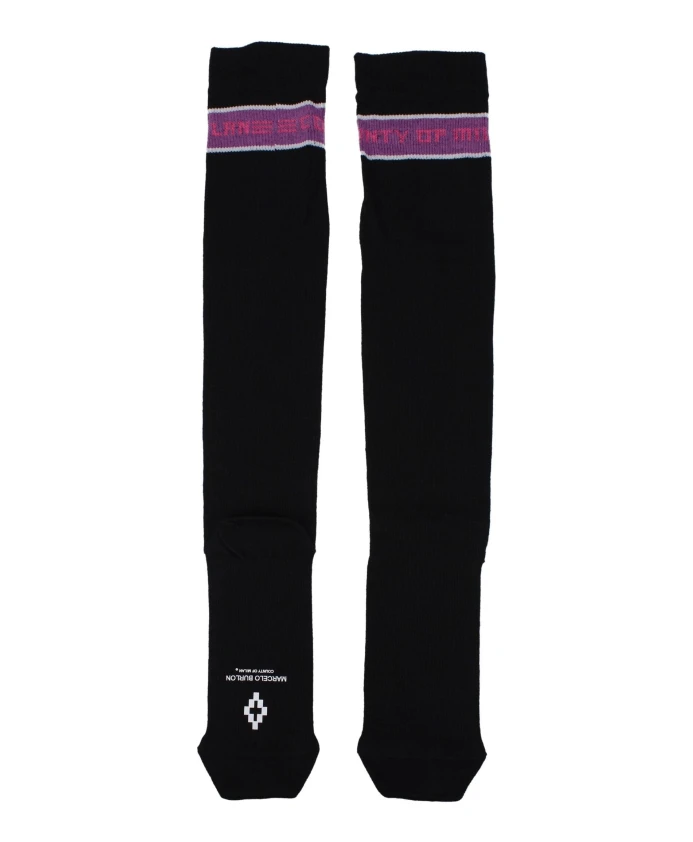 Черные хлопковые носки, повседневный стиль Marcelo Burlon, черный
Черные хлопковые носки, повседневный стиль Marcelo Burlon, черный