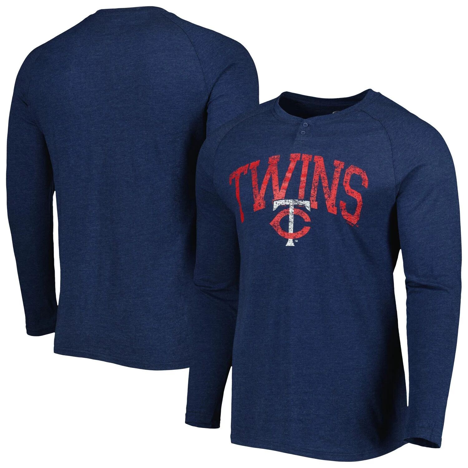 Мужская футболка Concepts Sport Heather Navy Minnesota Twins Inertia Raglan с длинными рукавами и надписью Henley
Мужская футболка Concepts Sport Heather Navy Minnesota Twins Inertia Raglan с длинными рукавами и надписью Henley