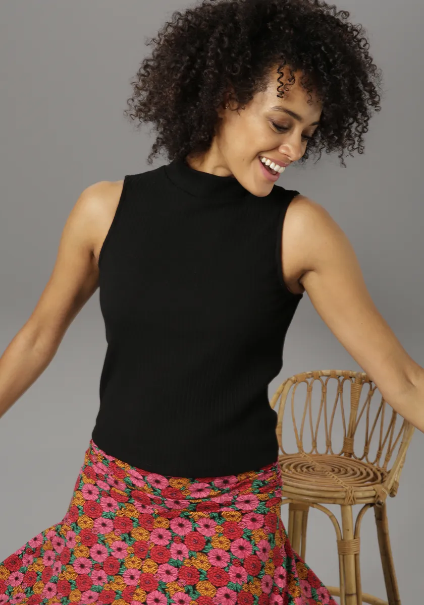 Майка Aniston CASUAL с воротником стойкой, черный
Майка Aniston CASUAL с воротником стойкой, черный