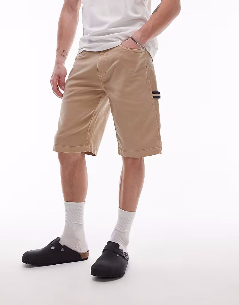 Плотницкие шорты Tommy Jeans из холщовой ткани бежевого цвета
Плотницкие шорты Tommy Jeans из холщовой ткани бежевого цвета