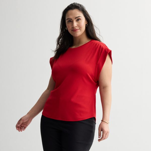 Футболка большого размера с круглым вырезом и сборками Nine West, цвет heartless
Футболка большого размера с круглым вырезом и сборками Nine West, цвет heartless