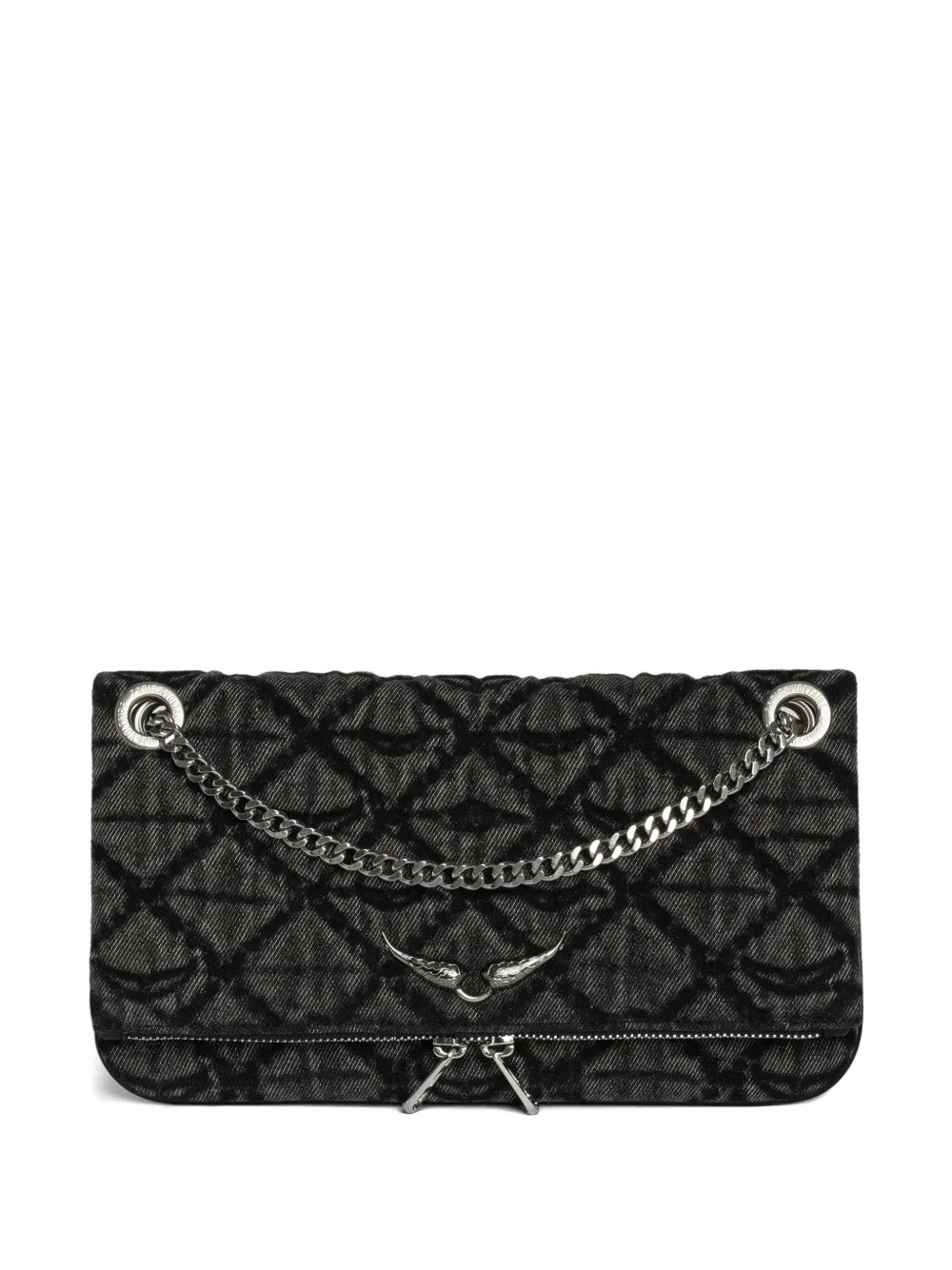 Стеганая сумка через плечо с цепочным ремешком Zadig&Voltaire, черный
Стеганая сумка через плечо с цепочным ремешком Zadig&Voltaire, черный