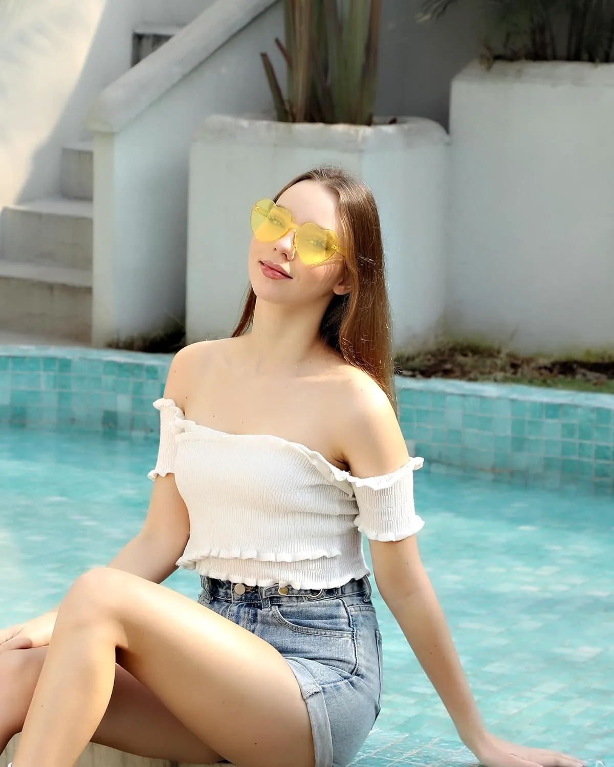 40 пар солнцезащитных очков в форме сердца оптом, красочные безободковые солнцезащитные очки в форме сердца для женщин, сувениры для вечеринок YWL, Yellow
40 пар солнцезащитных очков в форме сердца оптом, красочные безободковые солнцезащитные очки в форме сердца для женщин, сувениры для вечеринок YWL, Yellow