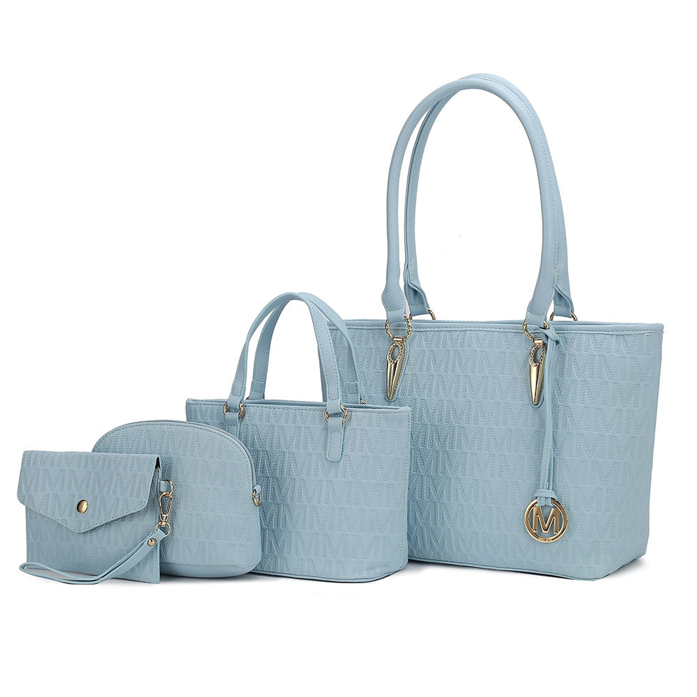 Edelyn тисненая сумка-шоппер M Signature набор из 4 предметов MKF Collection By Mia K., светло-голубой
Edelyn тисненая сумка-шоппер M Signature набор из 4 предметов MKF Collection By Mia K., светло-голубой