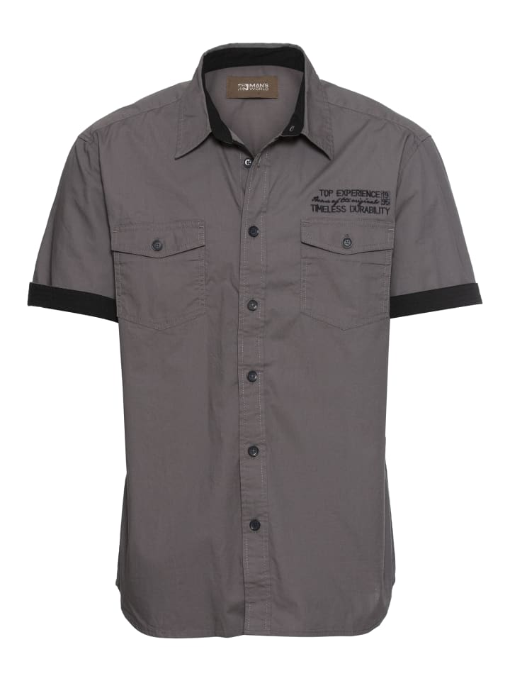 Рубашка с короткими рукавами серого цвета Man's World
Рубашка с короткими рукавами серого цвета Man's World