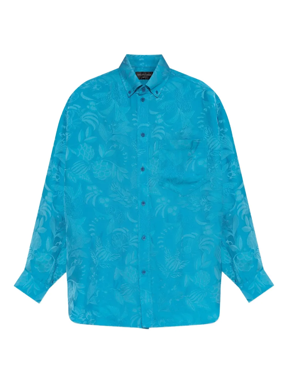 Рубашка на пуговицах с цветочным принтом BALENCIAGA, синий
Рубашка на пуговицах с цветочным принтом BALENCIAGA, синий
