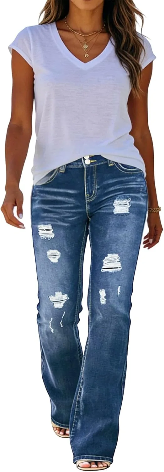 Женские джинсы Cuyulitcik с расклешенным низом, рваные и растягивающиеся QERINTE
Женские джинсы Cuyulitcik с расклешенным низом, рваные и растягивающиеся QERINTE