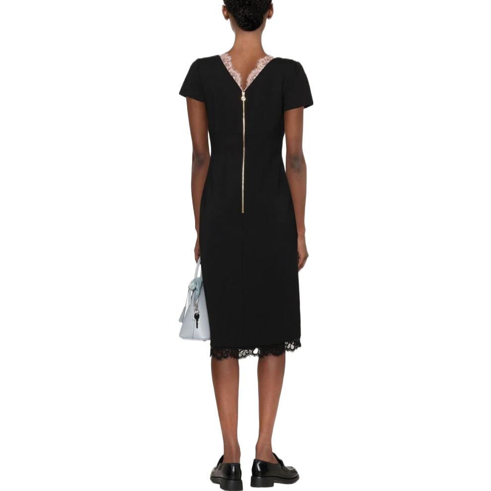 Платье женское Gucci с кружевными вставками, черный 
Платье женское Gucci с кружевными вставками, черный