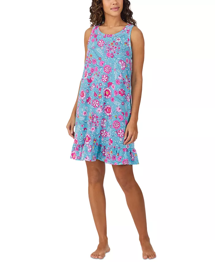 Женская сорочка без рукавов с оборками по низу Cuddl Duds, синий
Женская сорочка без рукавов с оборками по низу Cuddl Duds, синий