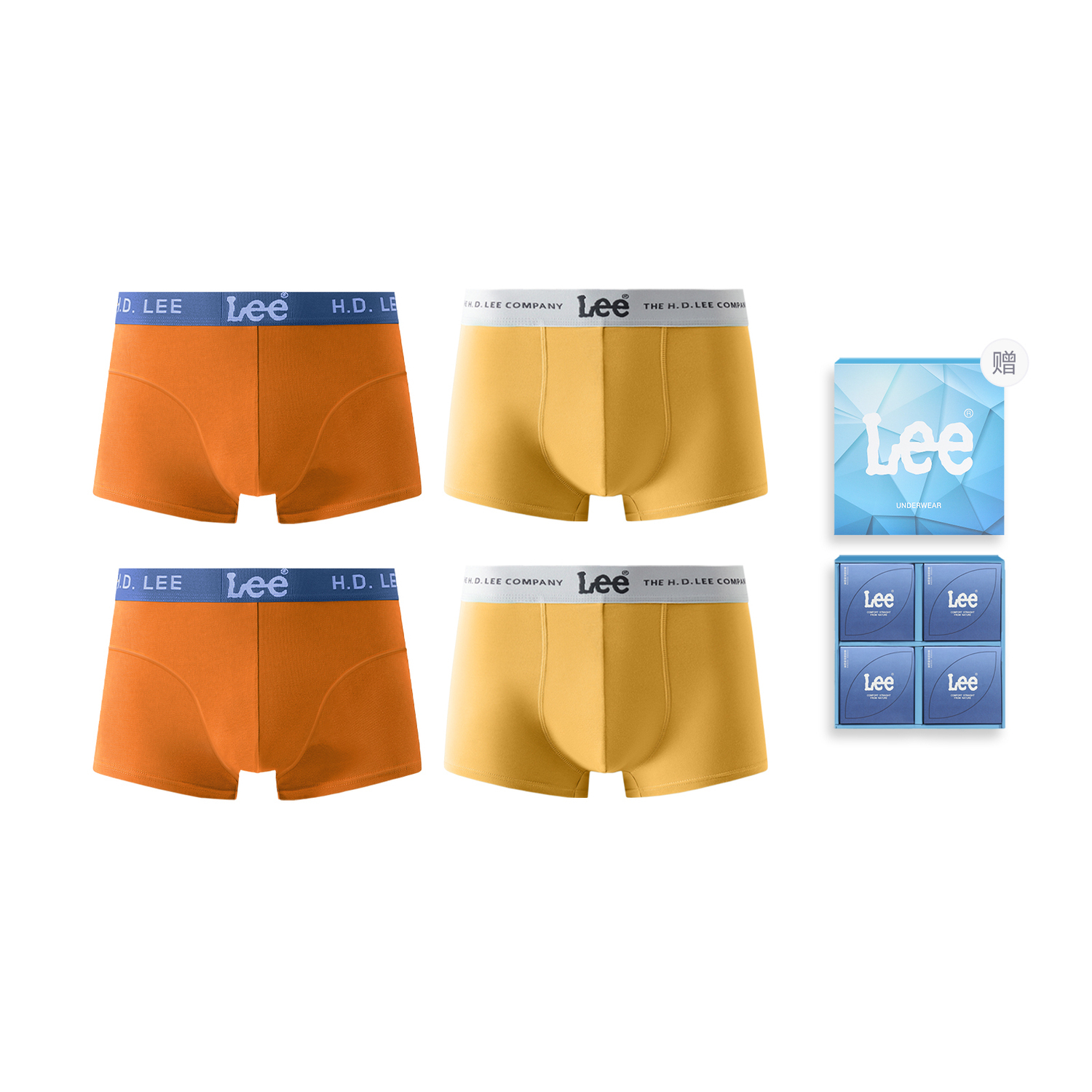 Lee Блестящие подарочные наборы нижнего белья для мужчин, 4 штуки
Lee Блестящие подарочные наборы нижнего белья для мужчин, 4 штуки