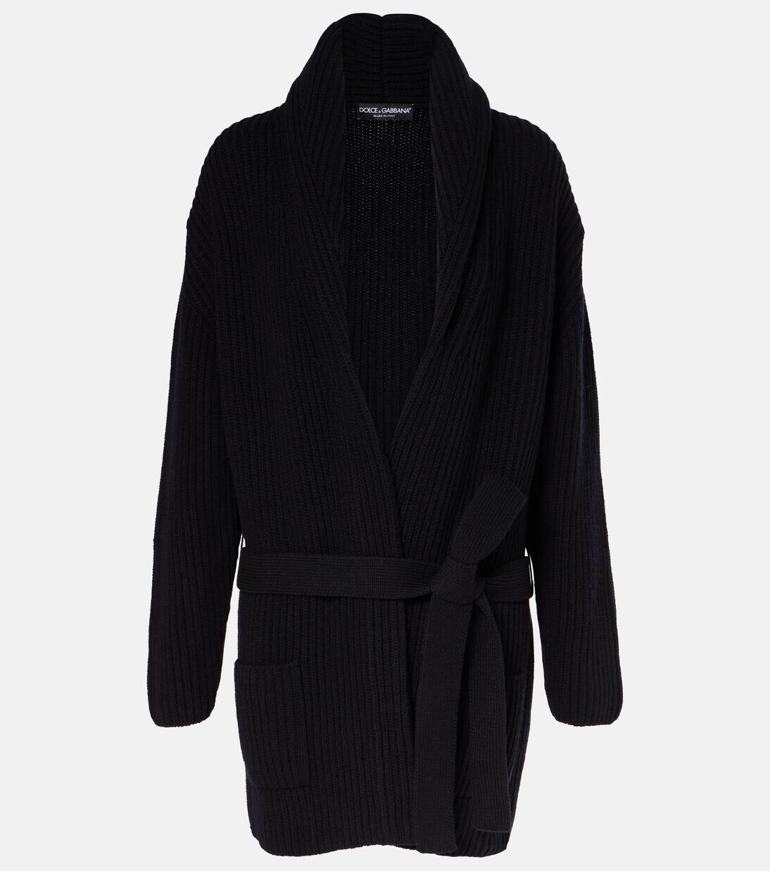 Шерстяной кардиган ребристого плетения Dolce&Gabbana, цвет nero/canna fucile
Шерстяной кардиган ребристого плетения Dolce&Gabbana, цвет nero/canna fucile