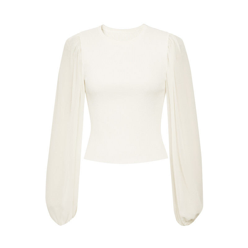 Свитер Deep Breath с объемными рукавами и круглым вырезом, белый
Свитер Deep Breath с объемными рукавами и круглым вырезом, белый