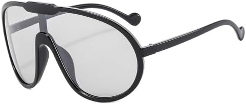 Модные винтажные цельные солнцезащитные очки для женщин и мужчин, желтые, увеличенного размера, женские солнцезащитные очки с защитой от УФ-излучения UV400 MTZJH, Black Silver
Модные винтажные цельные солнцезащитные очки для женщин и мужчин, желтые, увеличенного размера, женские солнцезащитные очки с защитой от УФ-излучения UV400 MTZJH, Black Silver