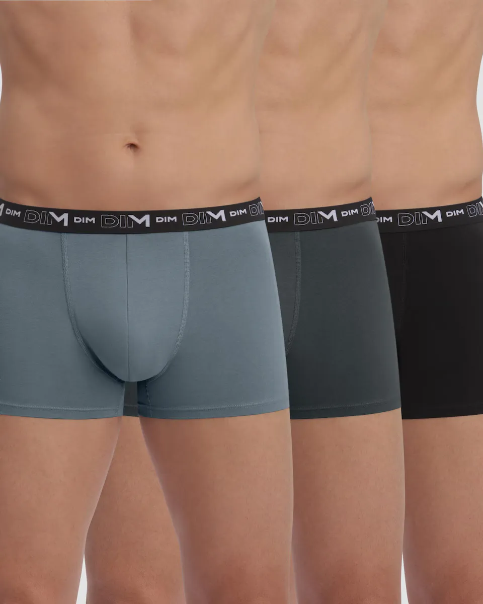 Упаковка из 3-х стандартных трусов-боксеров из эластичного хлопка Dim, мультиколор
Упаковка из 3-х стандартных трусов-боксеров из эластичного хлопка Dim, мультиколор