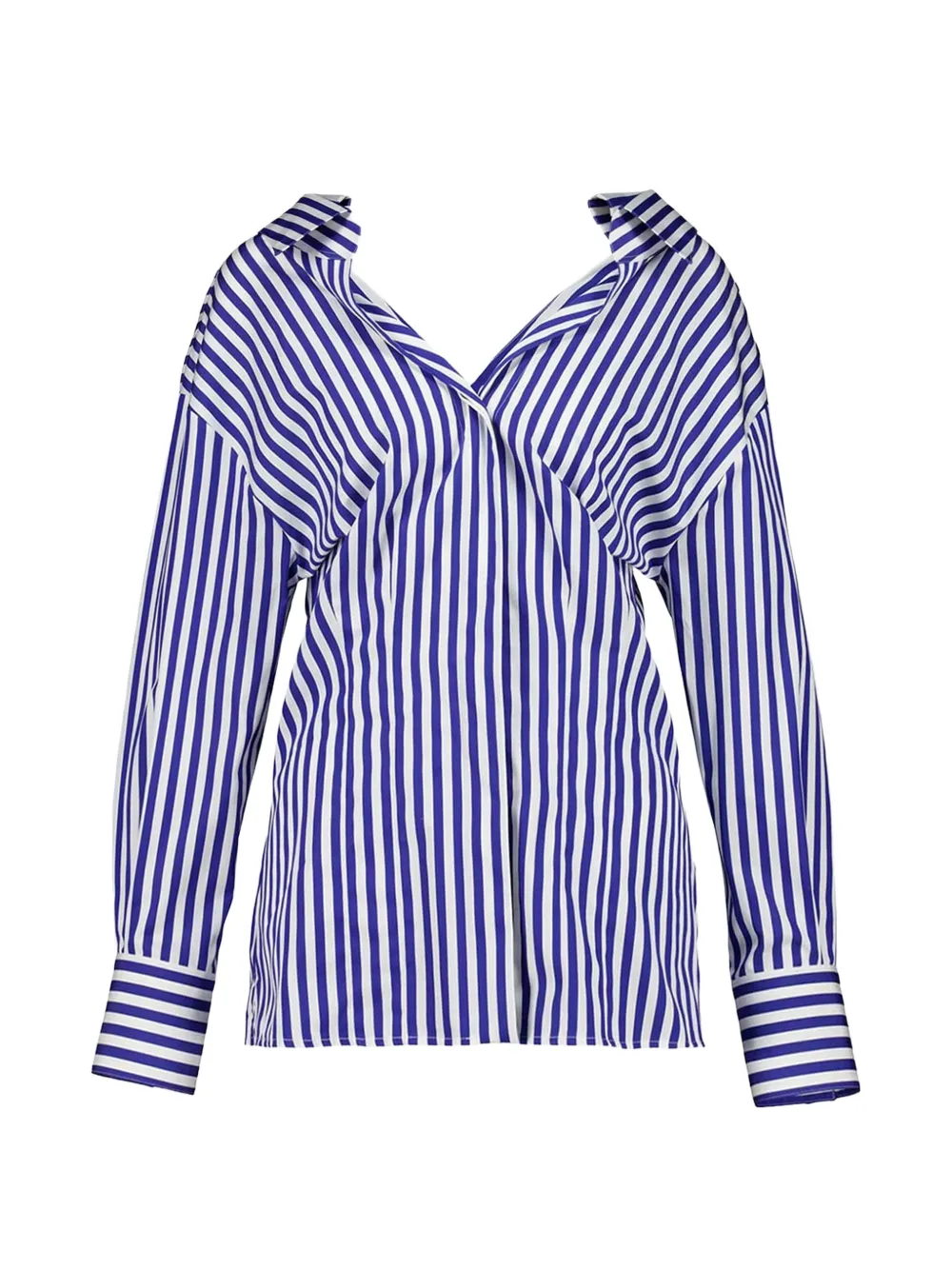 Рубашка из полосатого поплина с разрезами Givenchy, синий
Рубашка из полосатого поплина с разрезами Givenchy, синий