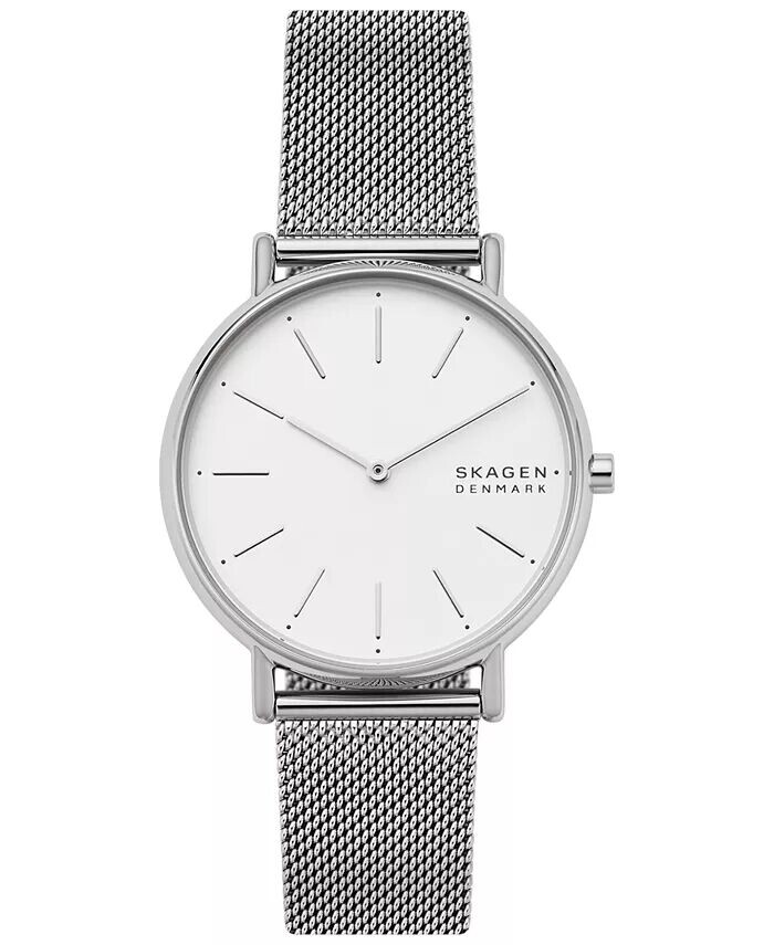 Женские часы Signatur из нержавеющей стали с сетчатым браслетом, 38 мм Skagen, серебро
Женские часы Signatur из нержавеющей стали с сетчатым браслетом, 38 мм Skagen, серебро