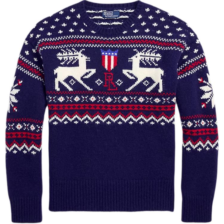 Свитер с оленями Polo Ralph Lauren, синий
Свитер с оленями Polo Ralph Lauren, синий