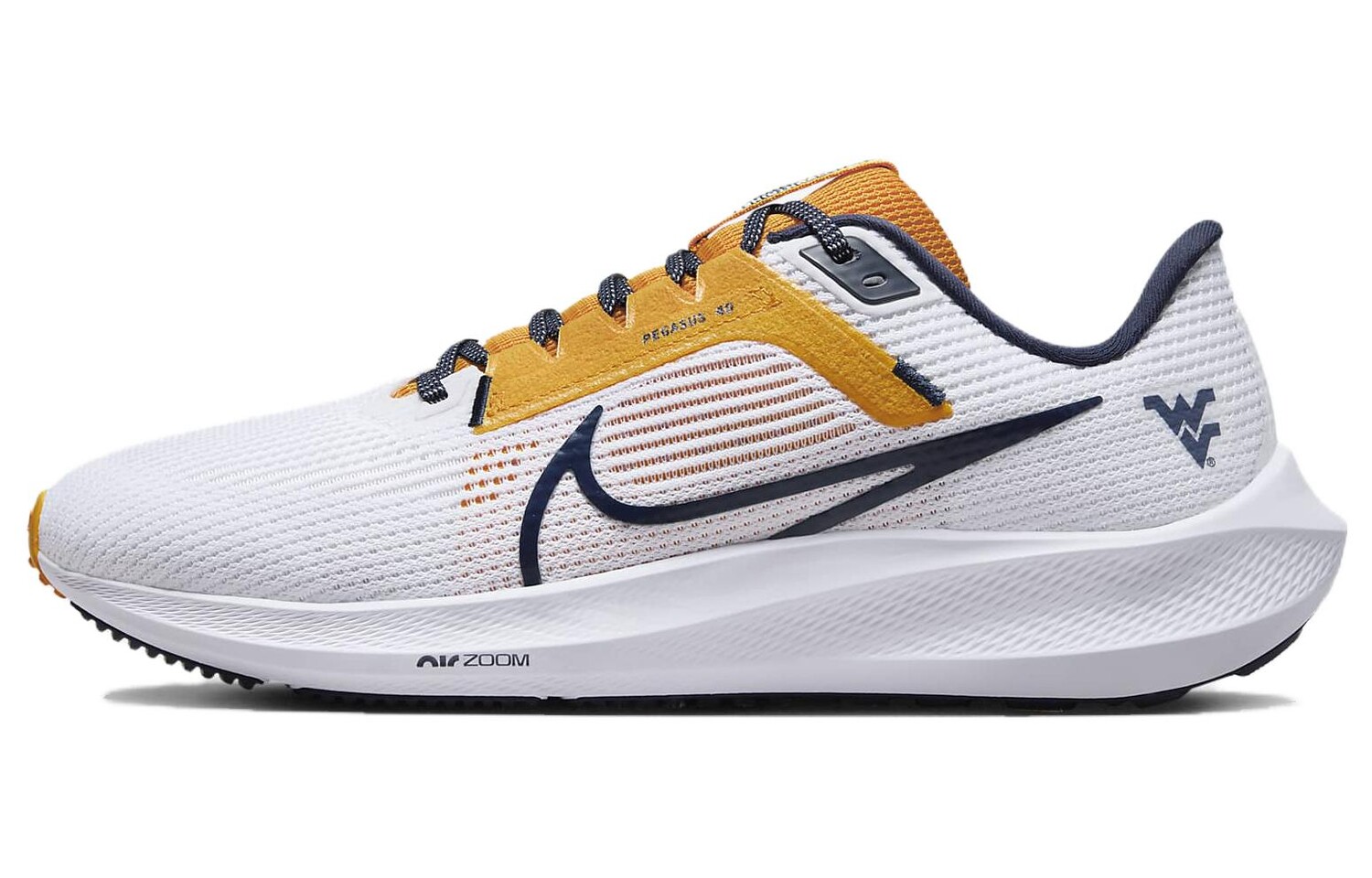 Кроссовки Nike Pegasus 40 West Virginia, белый 
Кроссовки Nike Pegasus 40 West Virginia, белый