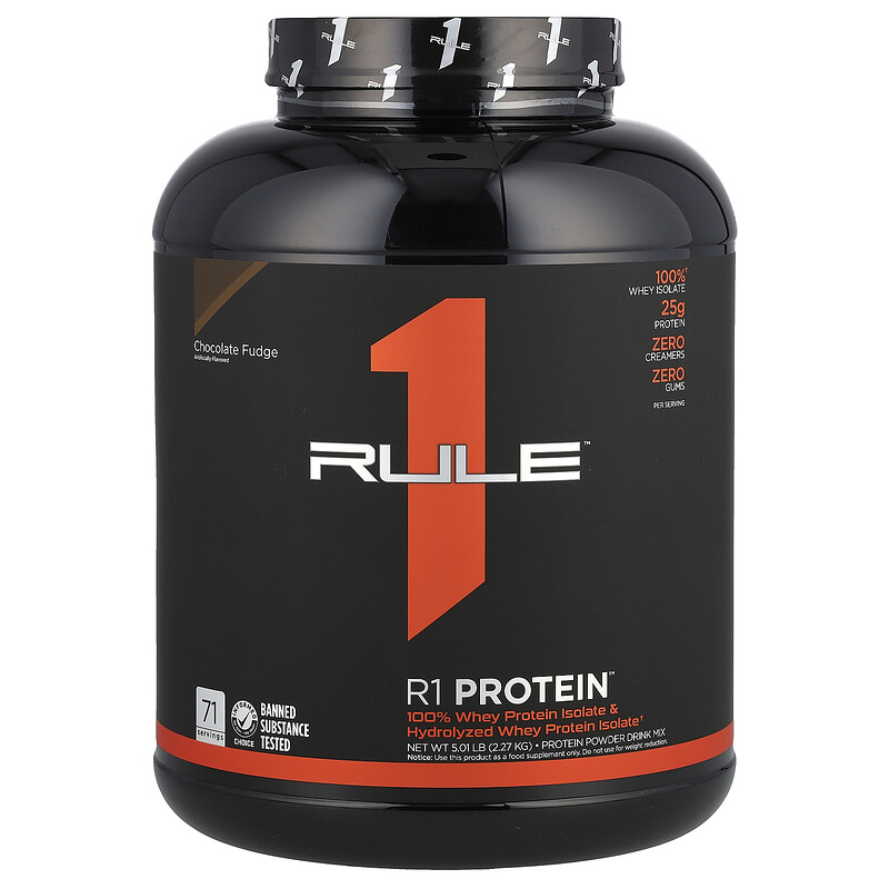 Rule One Proteins, R1, протеиновая смесь для приготовления напитка, со вкусом шоколадной помадки, 2,27 кг (5,01 фунта)
Rule One Proteins, R1, протеиновая смесь для приготовления напитка, со вкусом шоколадной помадки, 2,27 кг (5,01 фунта)