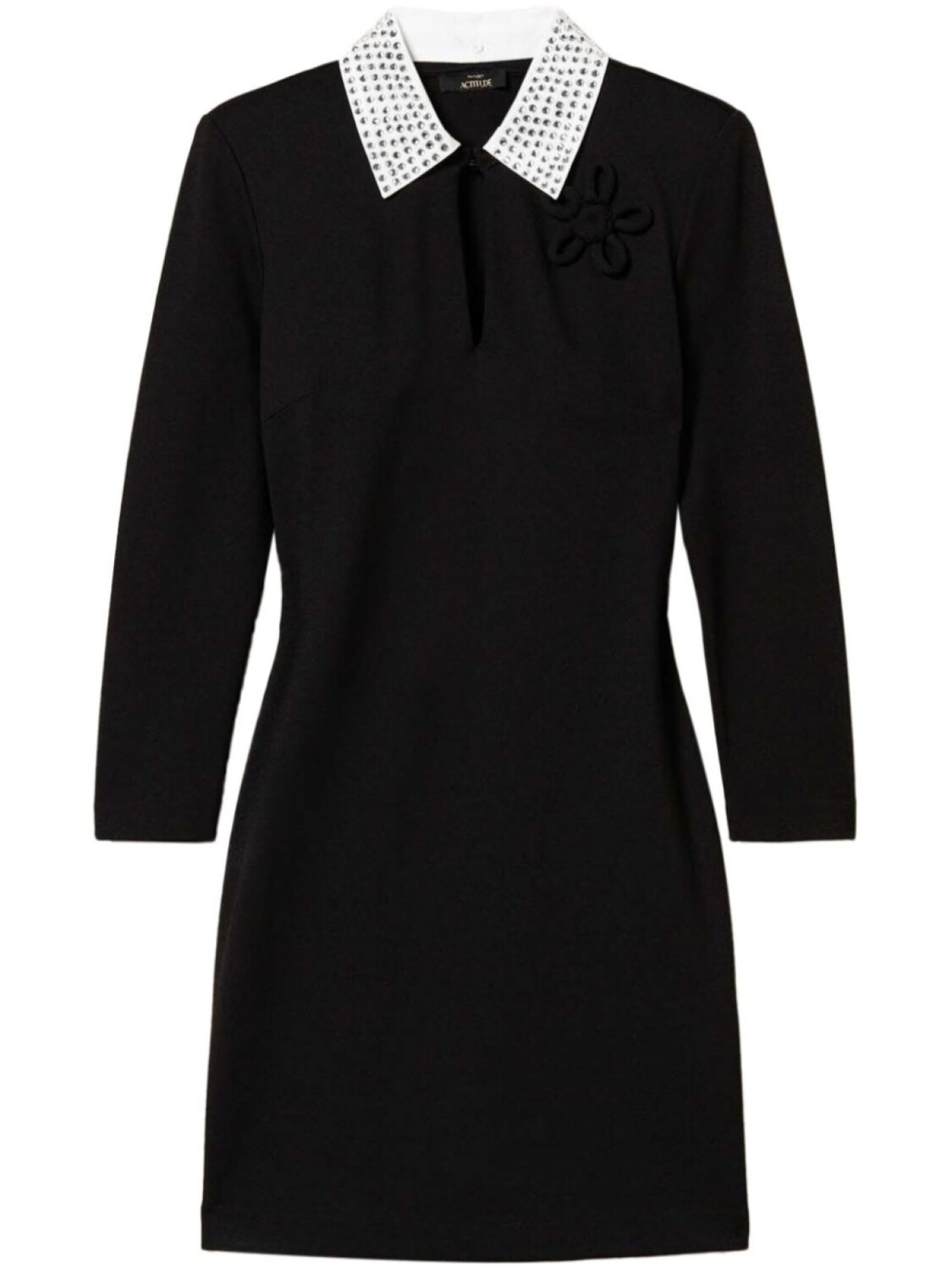 TWINSET платье мини со стразами, черный
TWINSET платье мини со стразами, черный