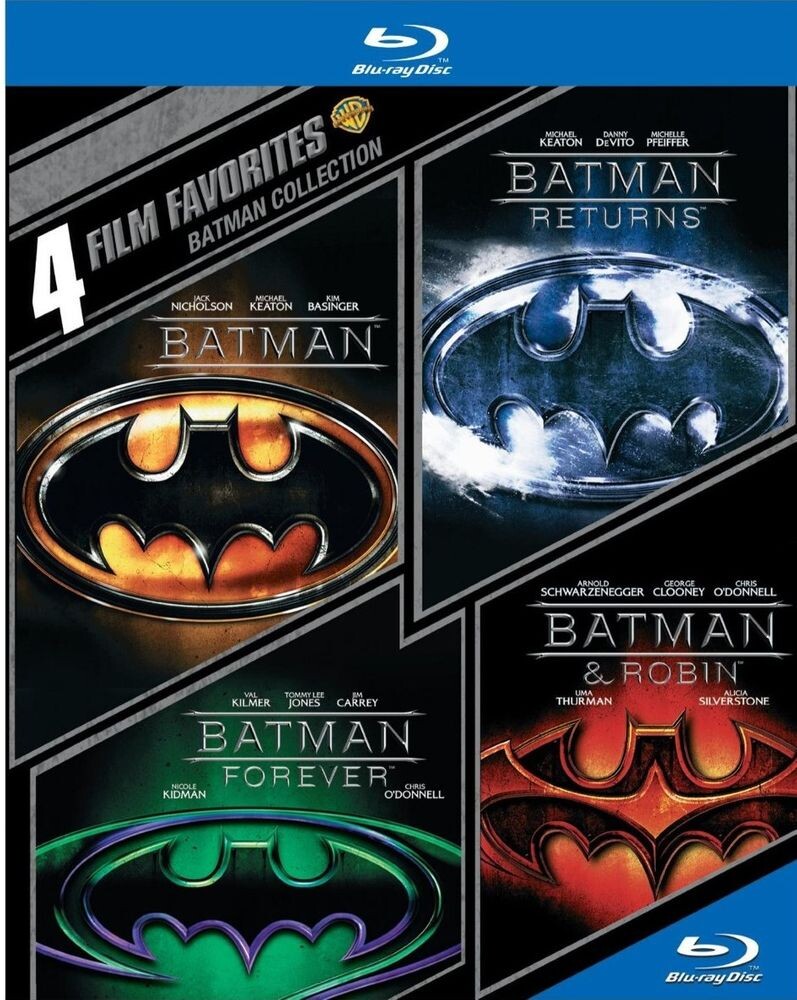 Диск Blu-ray Batman Collection: 4 Film Favorites
Диск Blu-ray Batman Collection: 4 Film Favorites