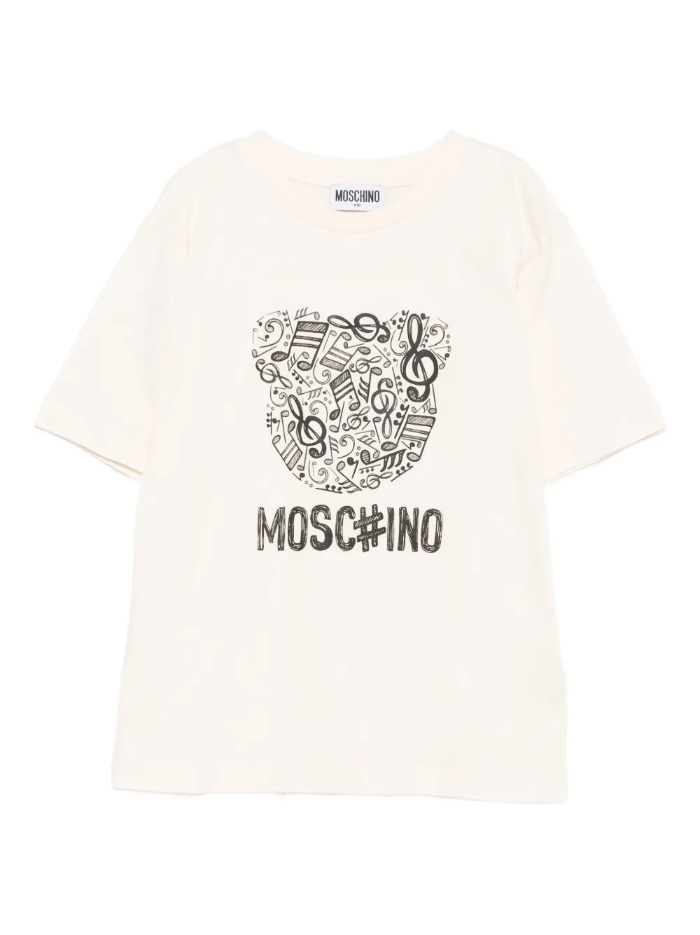 Футболка с графичным принтом Moschino Kids, нейтральный
Футболка с графичным принтом Moschino Kids, нейтральный
