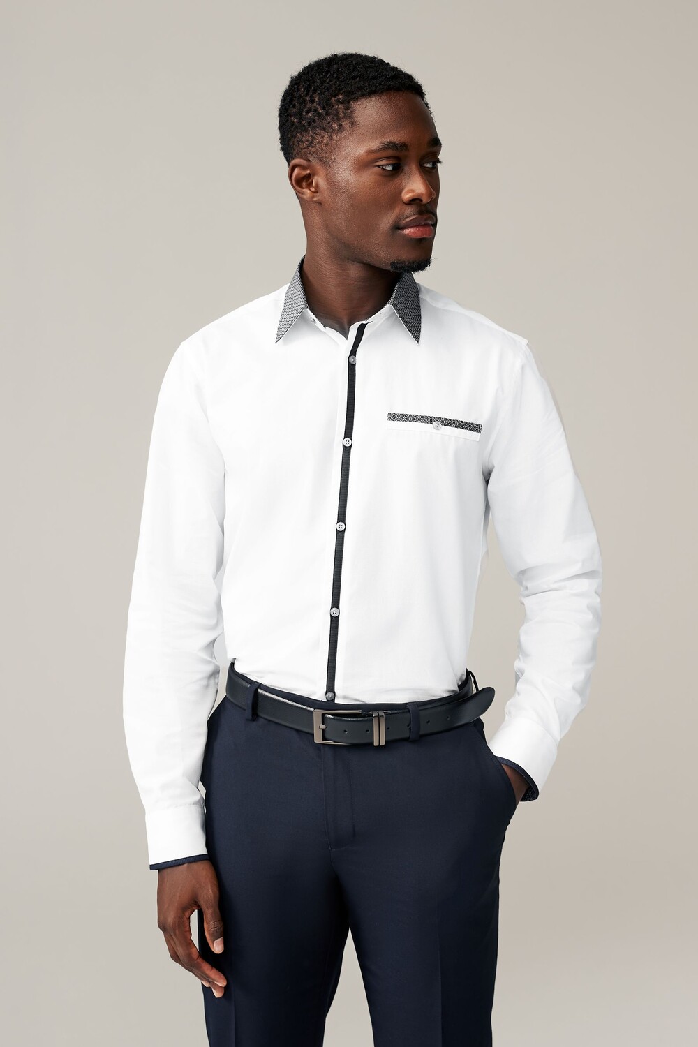 Рубашка деловая из 100% хлопка с отделкой Next, белый
Рубашка деловая из 100% хлопка с отделкой Next, белый