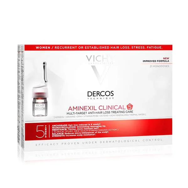 Ампулы для женщин Dercos Aminexil Clinical Vichy, 1 UD
Ампулы для женщин Dercos Aminexil Clinical Vichy, 1 UD
