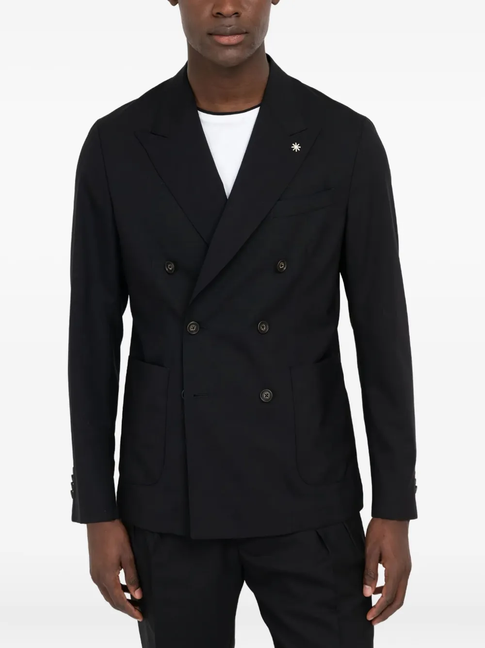 Двубортный пиджак Manuel Ritz, синий
Двубортный пиджак Manuel Ritz, синий