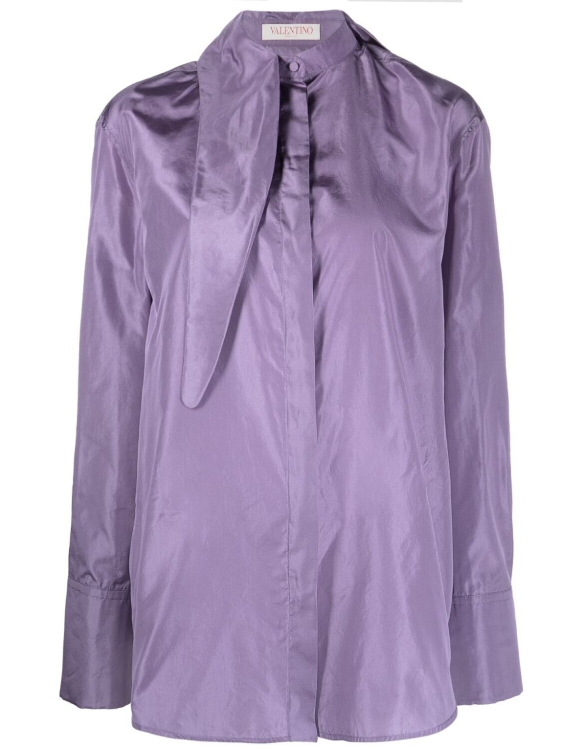 Valentino Garavani шелковая рубашка с завязками, фиолетовый
Valentino Garavani шелковая рубашка с завязками, фиолетовый