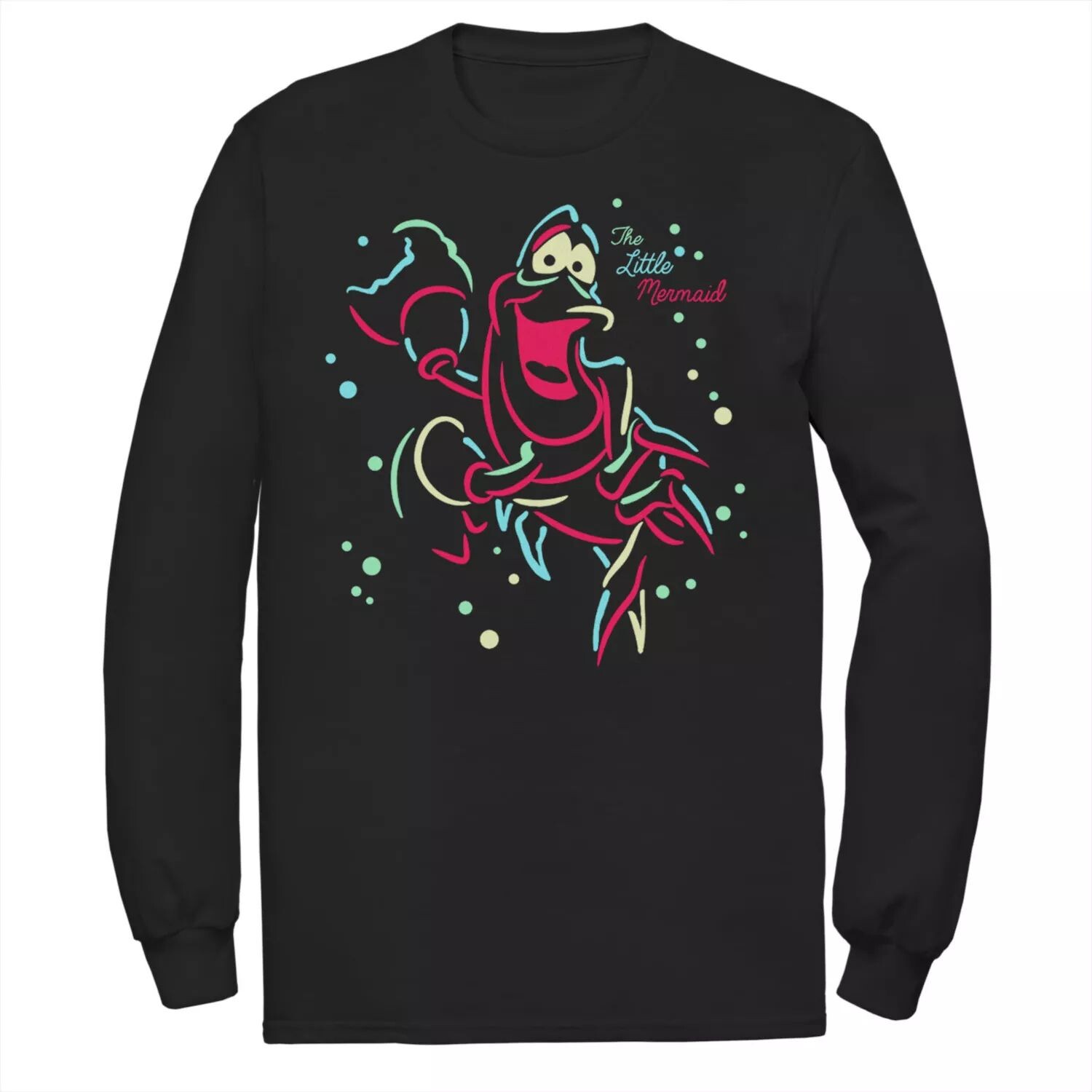 Мужская футболка Disney Little Mermaid Neon Sebastian с длинными рукавами Licensed Character
Мужская футболка Disney Little Mermaid Neon Sebastian с длинными рукавами Licensed Character
