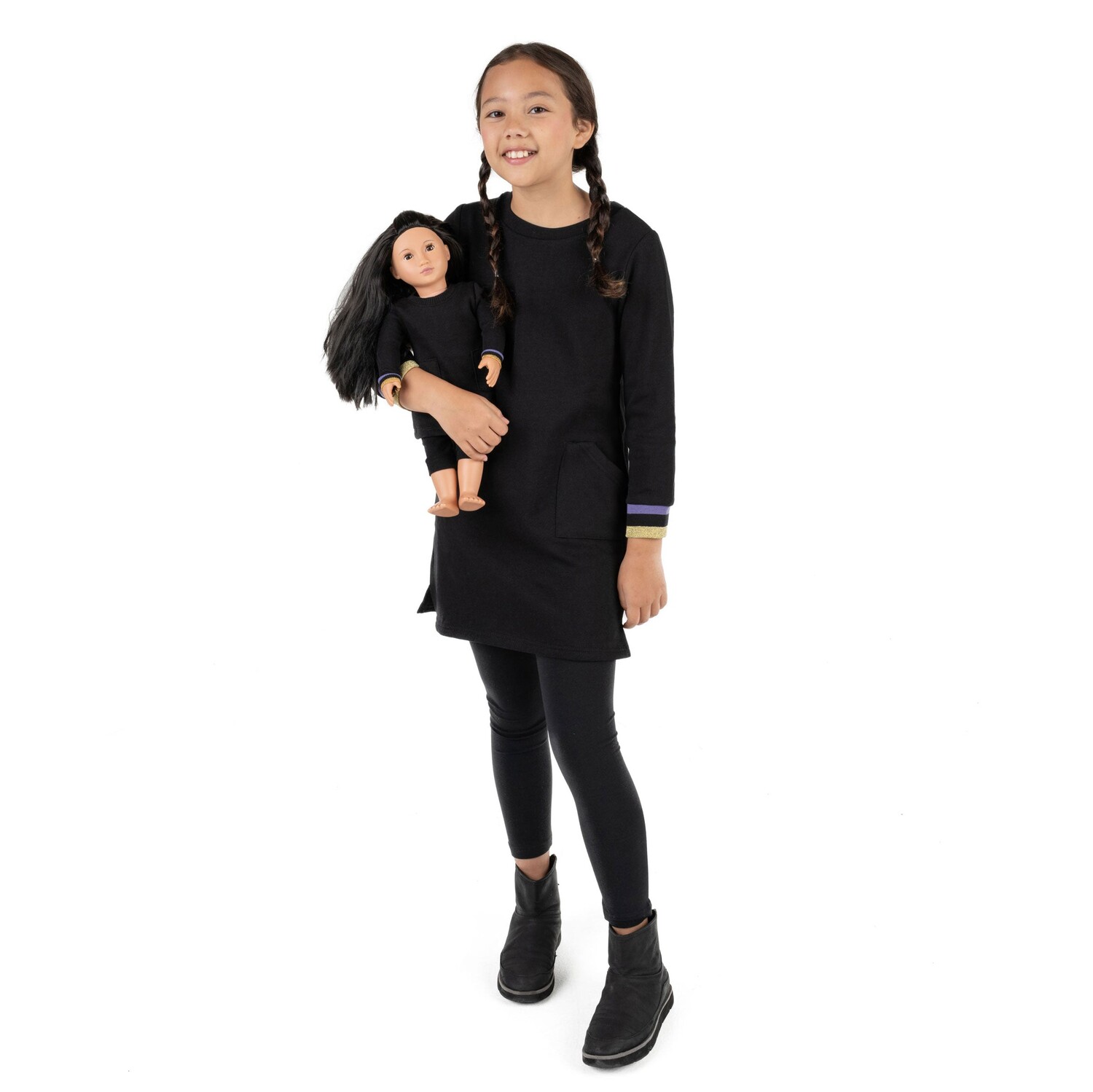 спортивное платье для девочек и подходящее кукольное платье Leveret, черный
спортивное платье для девочек и подходящее кукольное платье Leveret, черный