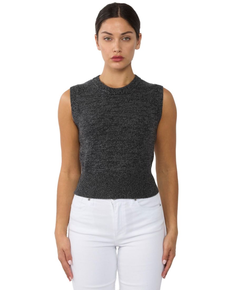 Женский свитер-жилет крупной вязки из 100% кашемира с круглым вырезом JENNIE LIU, Marled grey
Женский свитер-жилет крупной вязки из 100% кашемира с круглым вырезом JENNIE LIU, Marled grey