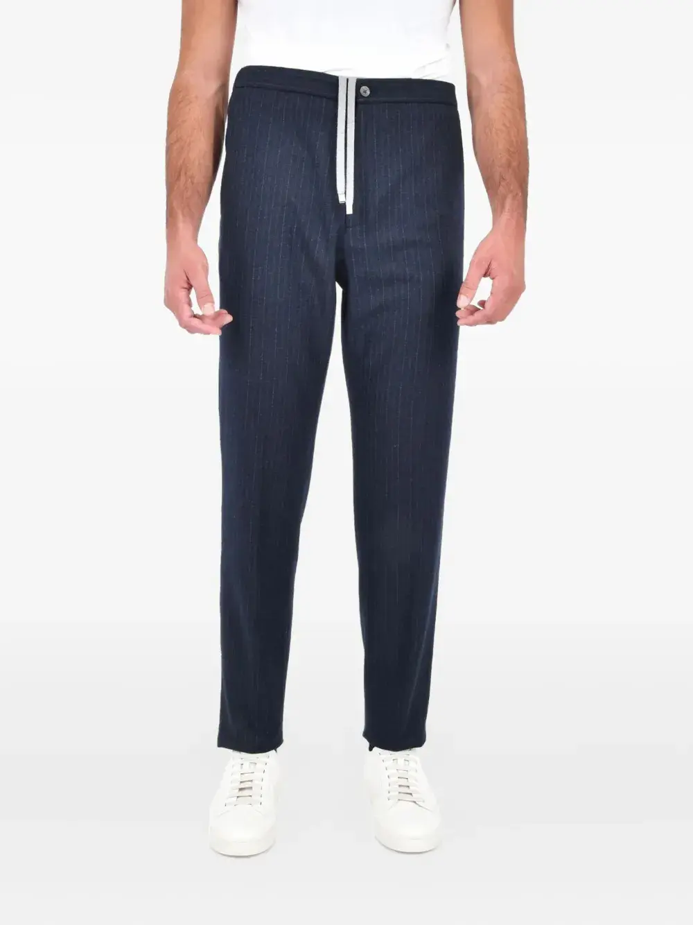 Брюки в полоску на завязке Boglioli, синий
Брюки в полоску на завязке Boglioli, синий