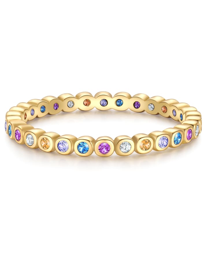 Glanzstücke München Кольцо из стерлингового серебра с кубическим цирконием в оправе из желтого золота
Glanzstücke München Кольцо из стерлингового серебра с кубическим цирконием в оправе из желтого золота