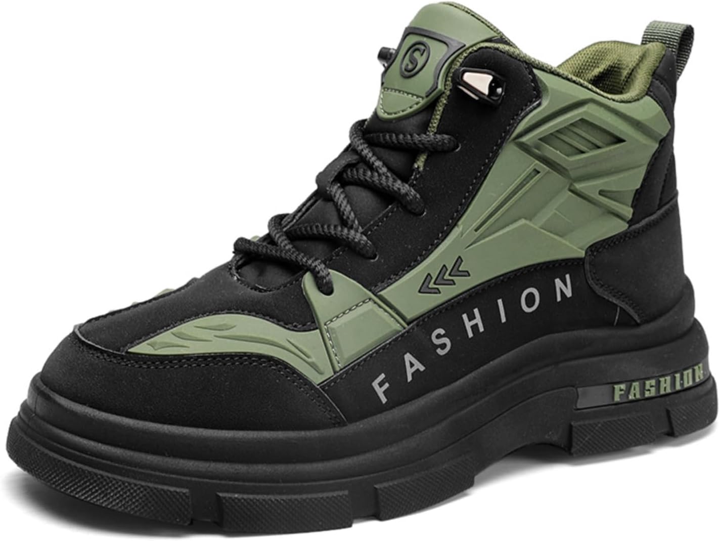 Мужские высокие походные ботинки зеленого и черного цвета, стильные тактические ботинки до щиколотки с противоскользящей подошвой, прочная обувь для активного отдыха Aokisx
Мужские высокие походные ботинки зеленого и черного цвета, стильные тактические ботинки до щиколотки с противоскользящей подошвой, прочная обувь для активного отдыха Aokisx