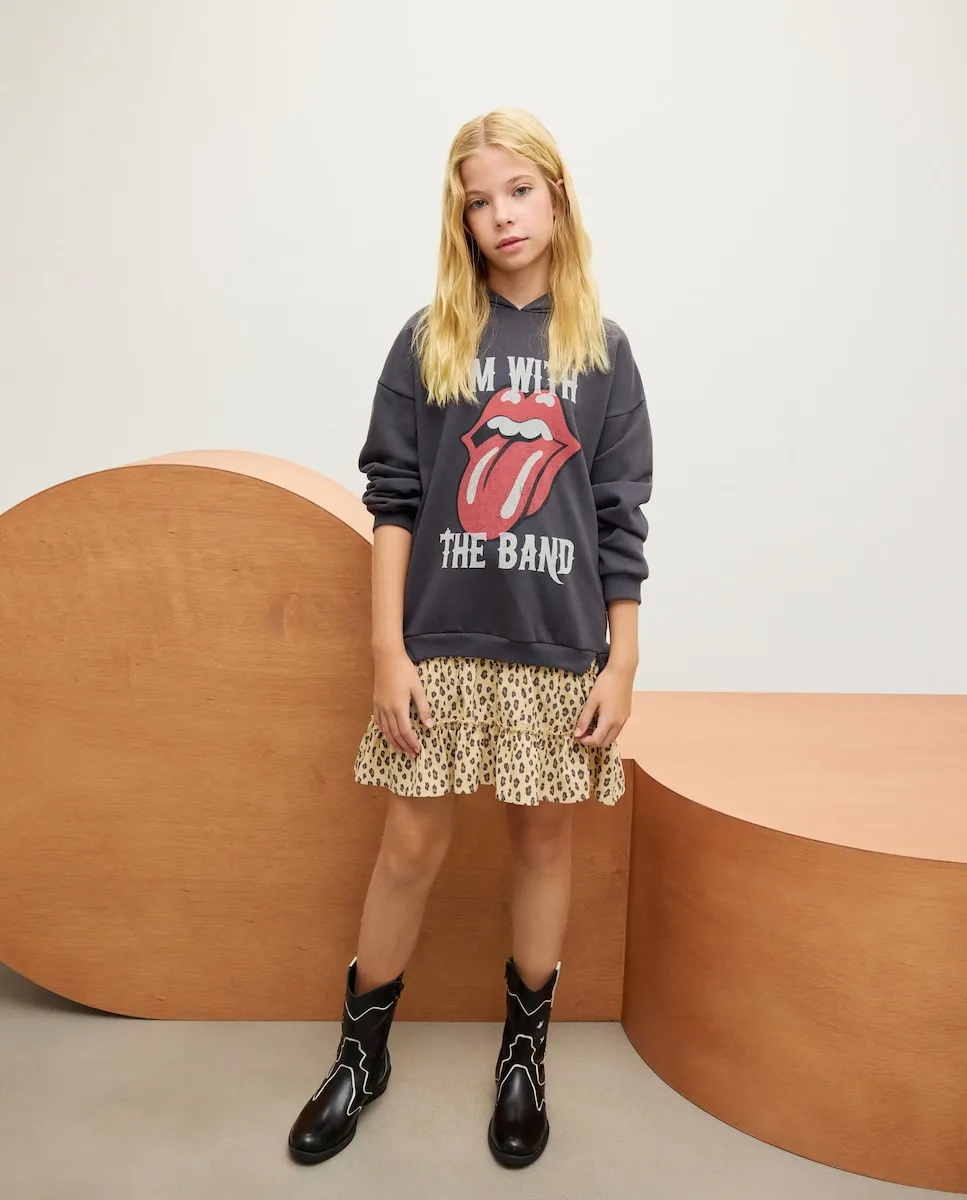 Платье с комбинированной тканью, длинными рукавами и капюшоном с принтом Rolling Stone для девочки Kids El Corte Inglés, серый
Платье с комбинированной тканью, длинными рукавами и капюшоном с принтом Rolling Stone для девочки Kids El Corte Inglés, серый