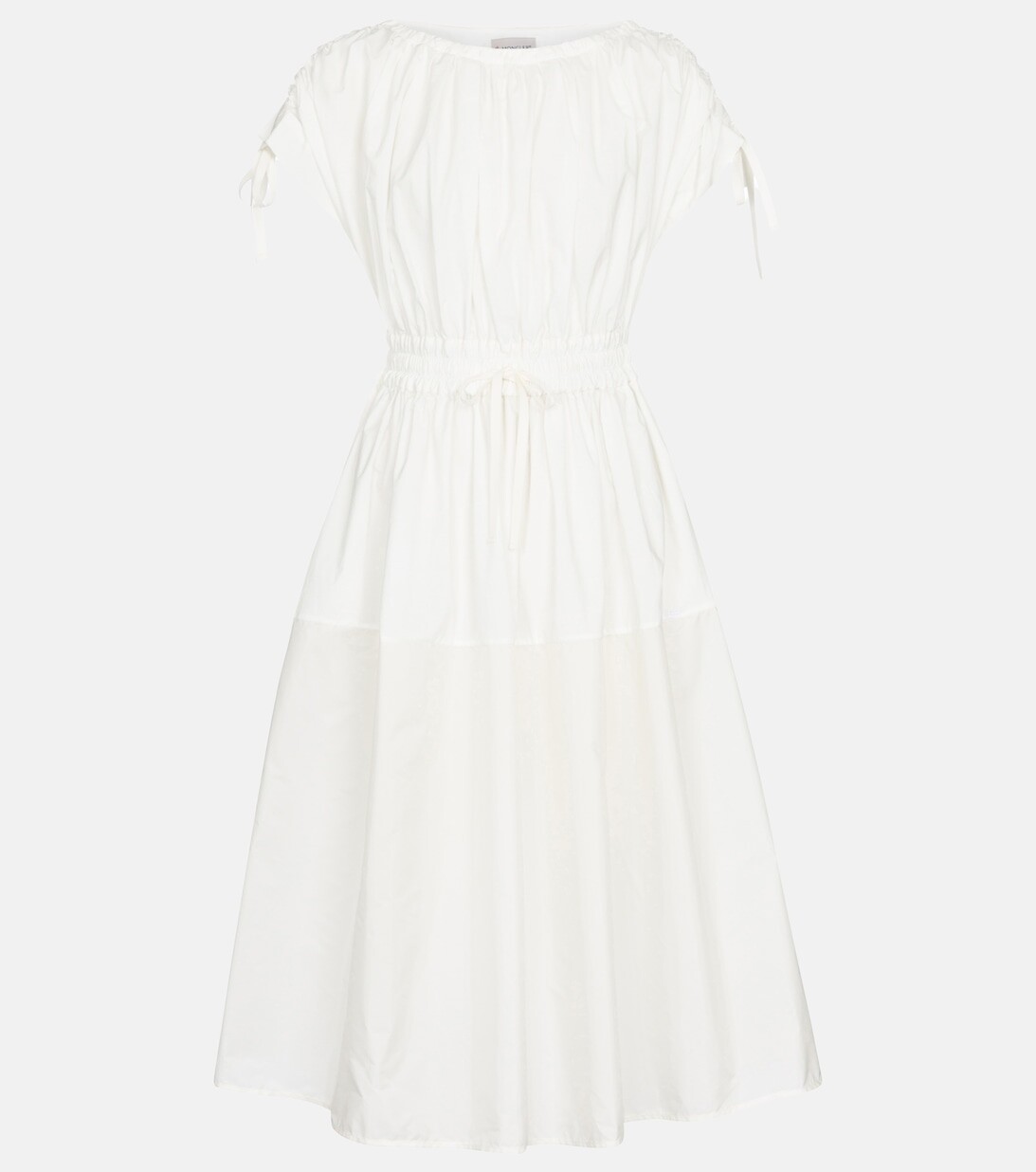 Платье миди из хлопкового габардина и нейлона Moncler, белый
Платье миди из хлопкового габардина и нейлона Moncler, белый