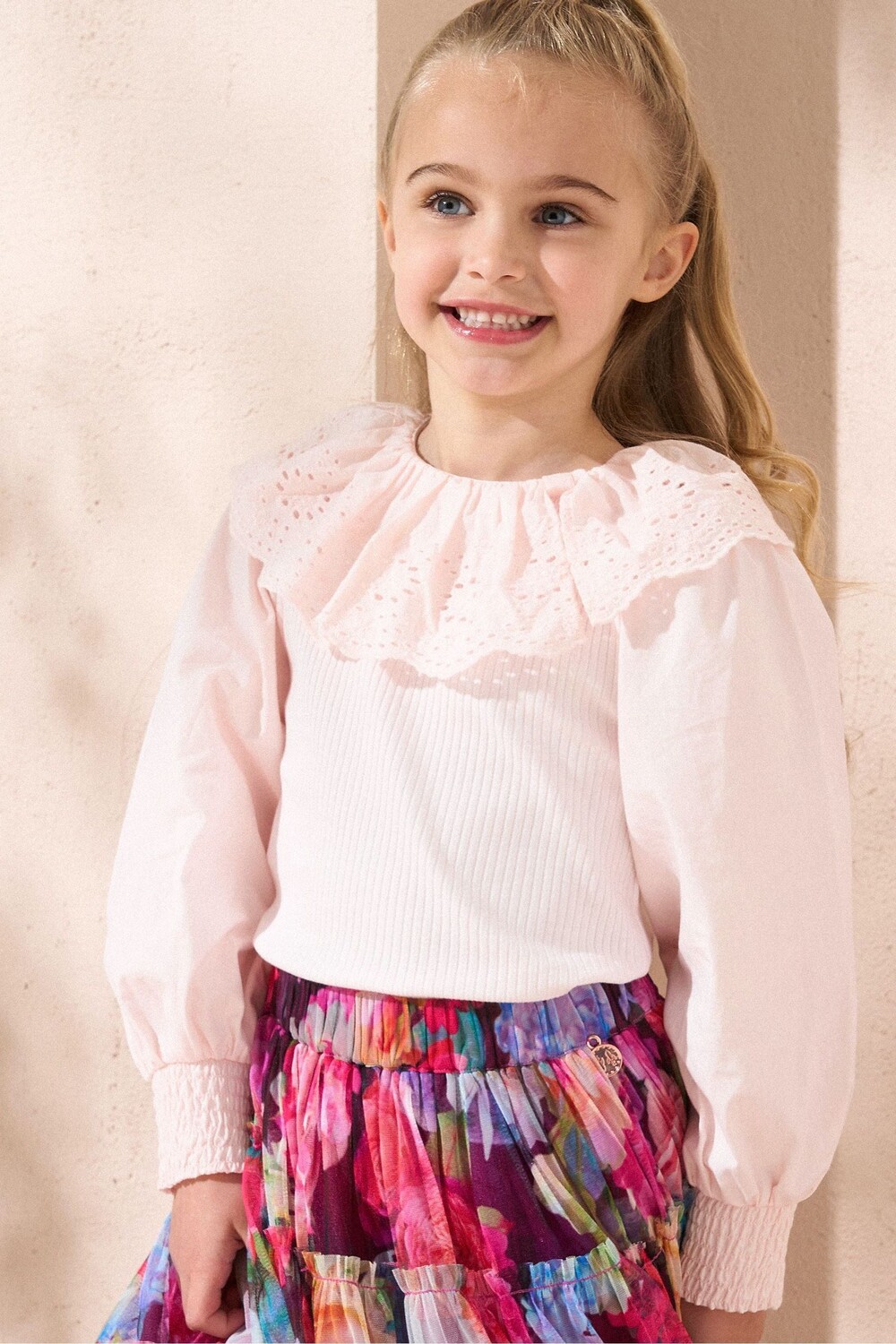 Вышитый ребристый верх воротника Angel & Rocket, розовый
Вышитый ребристый верх воротника Angel & Rocket, розовый