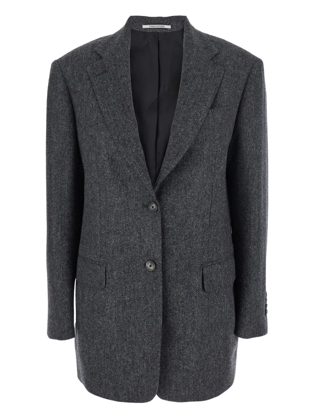 Однобортный пиджак с вырезом лацкана Tagliatore, серый
Однобортный пиджак с вырезом лацкана Tagliatore, серый