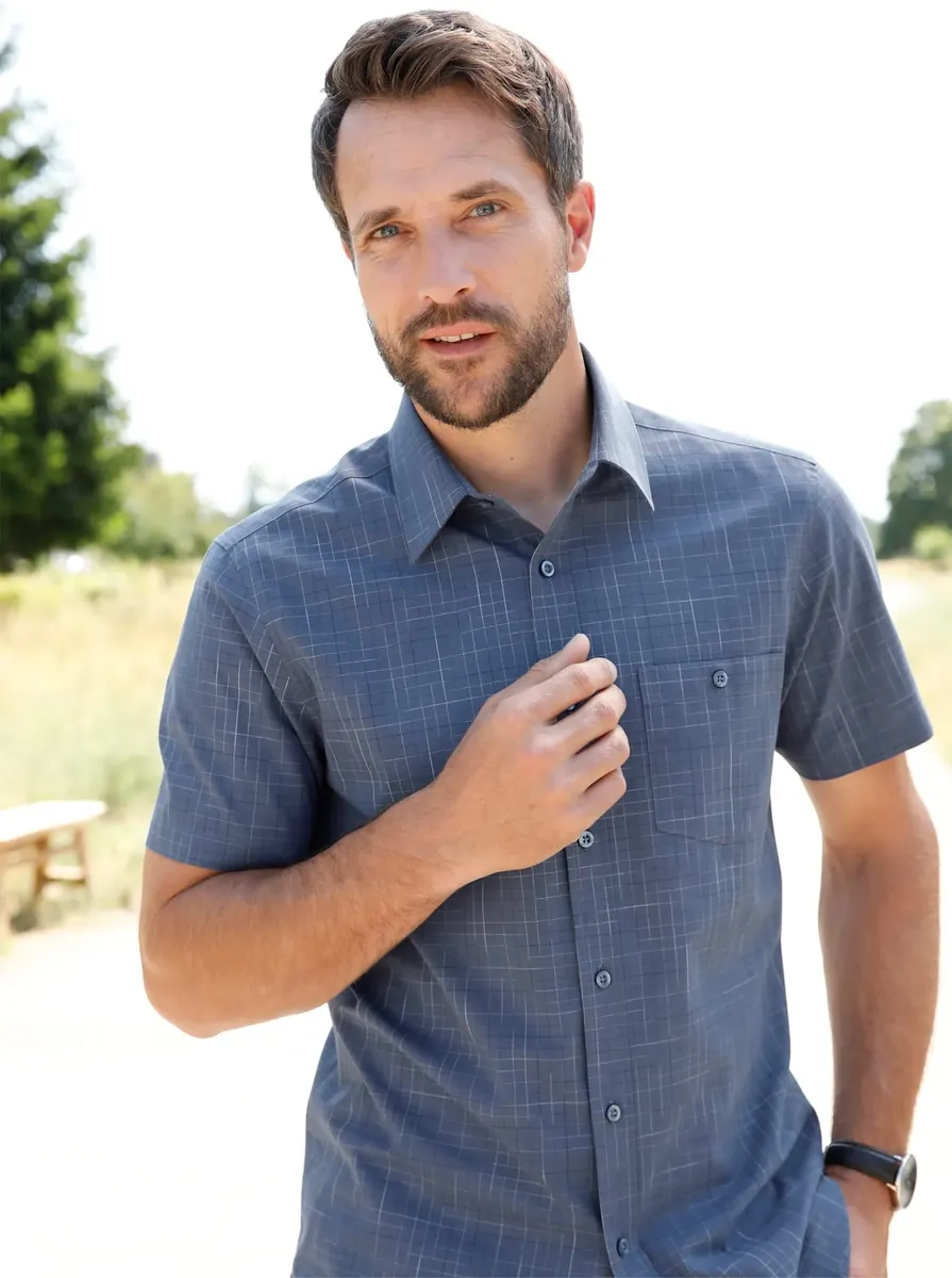 Рубашка с коротким рукавом, голубой
Рубашка с коротким рукавом, голубой