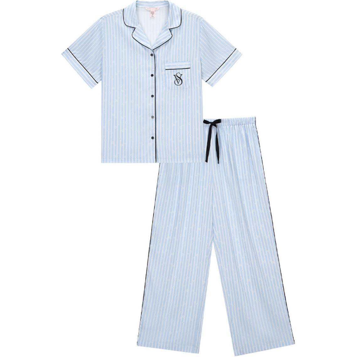 Victoria's Secret Пижамный комплект Women's Blue White Stripes
Victoria's Secret Пижамный комплект Women's Blue White Stripes