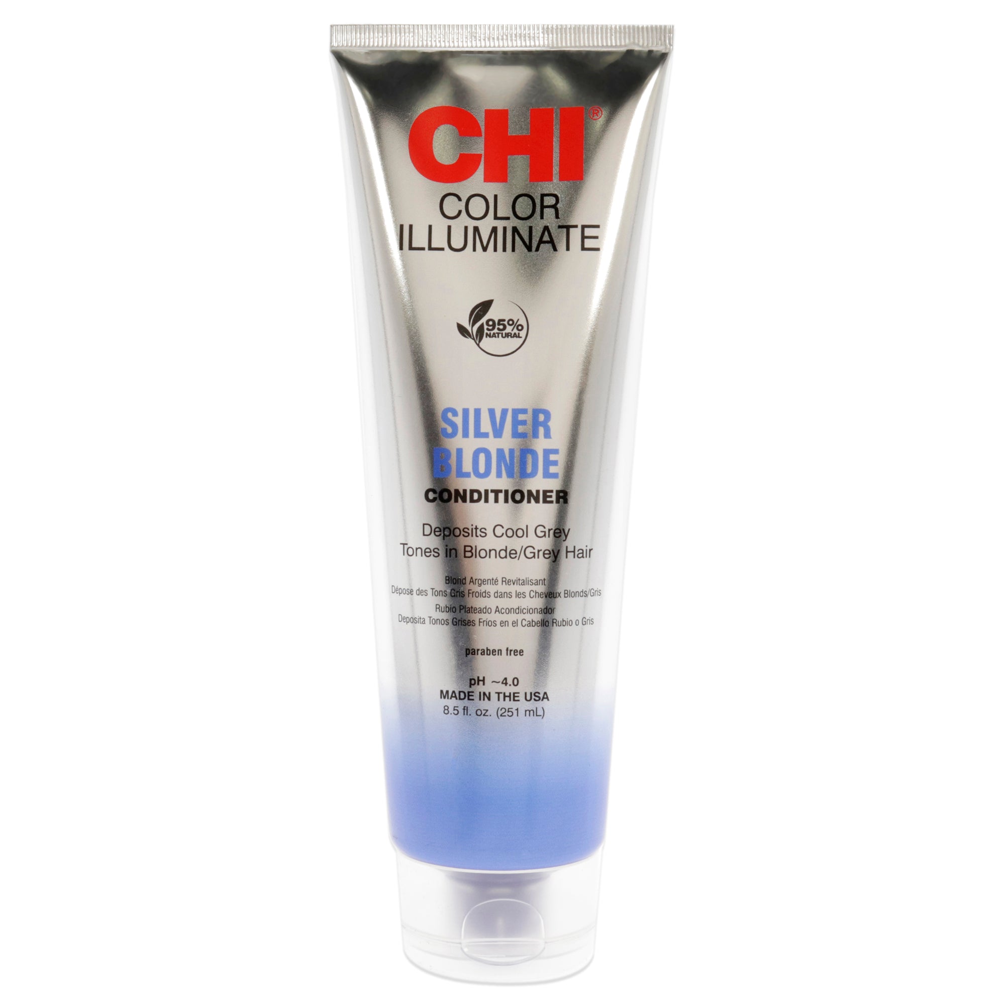 Кондиционер для волос Ionic Color Illuminate Conditioner - Серебристый блонд от CHI, для мужчин и женщин - 240 мл
Кондиционер для волос Ionic Color Illuminate Conditioner - Серебристый блонд от CHI, для мужчин и женщин - 240 мл