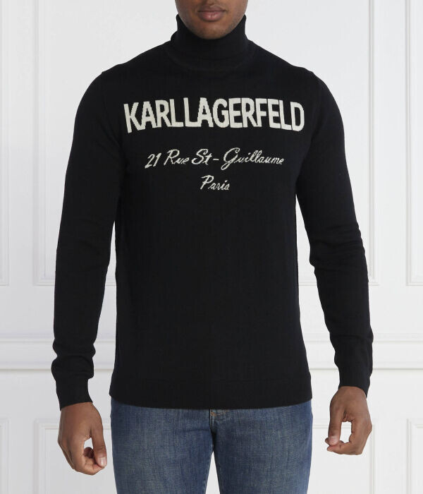 Водолазка мужская Karl Lagerfeld шерстяная с надписью, черный
Водолазка мужская Karl Lagerfeld шерстяная с надписью, черный